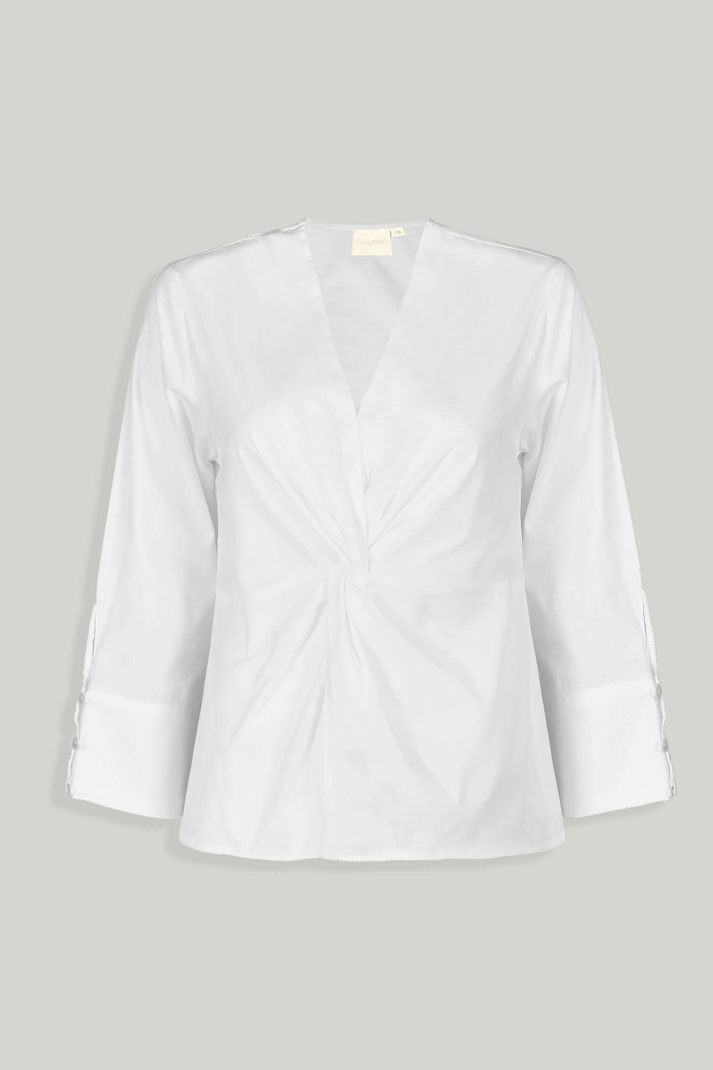 Front Twist Top in White - Mixed Goods