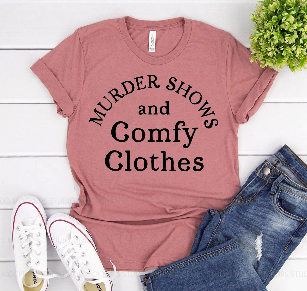 Murder Shows And Comfy Clothes T-shirt - Mixed Goods